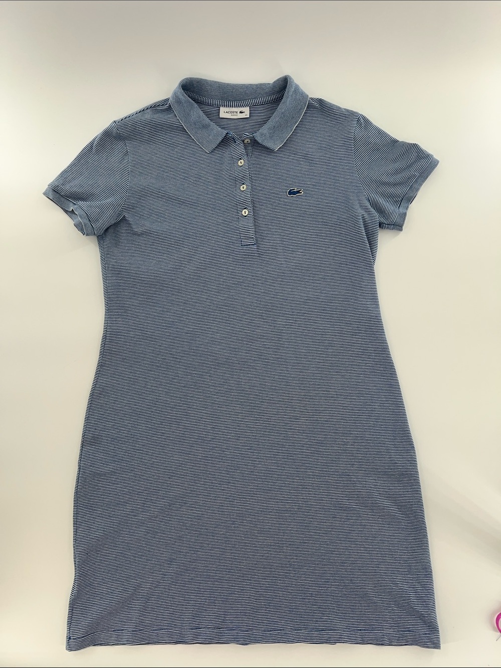 Lacoste Women's Slim Fit Mini Piqué Polo Dress preppy Academia - Picture 3 of 8